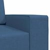 vidaXL Divano letto 200cm Blu navy Tessuto