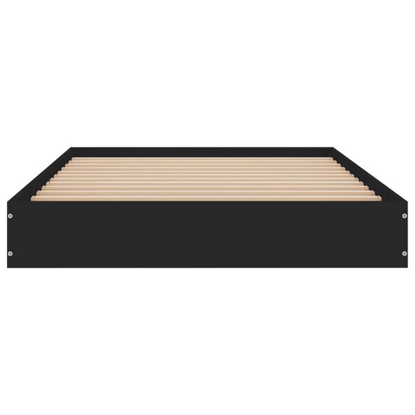 vidaXL Giroletto Nero 100x200 cm in Legno Multistrato