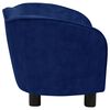 vidaXL Divano per Cani Blu 66x43x40 cm in Peluche