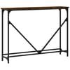 vidaXL Tavolino Consolle Rovere Fumo 102x22,5x75 cm Legno Multistrato