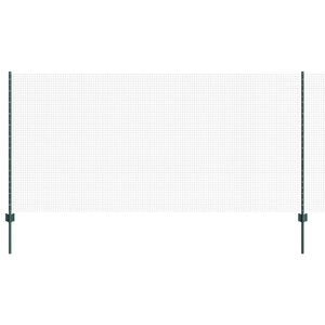 vidaXL Recinzione in rete saldata con pali 50 x 1,2 m Verde Rete
