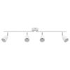 vidaXL Faretto da soffitto Bianco 25.5 x 8 x 16 cm Metallo