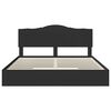 vidaXL Letto con Contenitore Nero 200 x 200 cm Legno multistrato