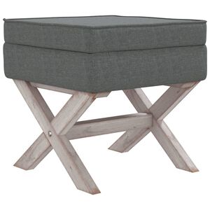 vidaXL Sgabello Portaoggetti Grigio Scuro 45x45x49 cm in Tessuto
