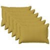 vidaXL Cuscino 6 pz HOUTEN Verde chiaro 40 x 60 cm Lino