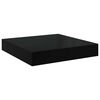 vidaXL Scaffali a Parete 2 pz Nero Lucido 40x23x3,8 cm in MDF