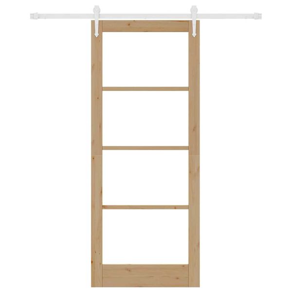vidaXL Porta scorrevole Naturale 86 x 211 cm