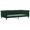 vidaXL Divano Letto Estraibile Cassetti Verde Scuro 100x200cm Velluto