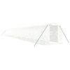 vidaXL Serra con Telaio in Acciaio Bianco 44 m&sup2; 22x2x2 m