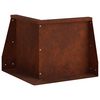 vidaXL Muro di contenimento 50 x 50 x 50 cm Acciaio Corten Ruggine