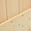 vidaXL Porta Scorrevole con Set Hardware 85x210 cm Legno Massello Pino