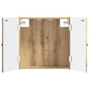 vidaXL Armadio per Dartboard BREDA Rovere Artigianale