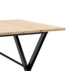 vidaXL Tavolo da Pranzo Telaio a X 160x80x75 cm Legno Pino e Acciaio