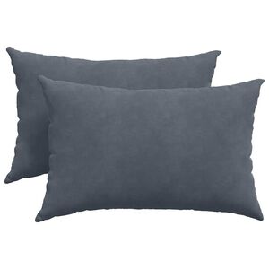 vidaXL Cuscini da Divano 2 pcs Grigio scuro 60 x 40 cm
