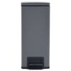 vidaXL Pattumiera a Pedale Anti-Impronte 30 L Grigia in Acciaio Inox
