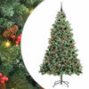vidaXL Albero di Natale artificiale 300 LED Bianco caldo PVC e Metallo