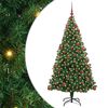 vidaXL Albero di Natale artificiale con 300 LED Verde 180 cm