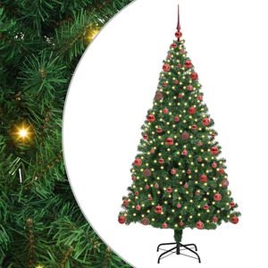 vidaXL Albero di Natale artificiale con 300 LED Verde 180 cm