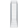 vidaXL Cesti Gabbioni ad Arco 30 pz 200x50x160/180 cm Ferro Zincato