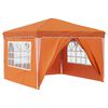 vidaXL Tenda per feste a pop-up 288 x 288 x 245 cm Arancione