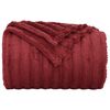 vidaXL Coperta Rosso Bordeaux 270 x 240 cm Panno