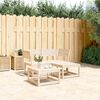 vidaXL Set Divani da Giardino 3 pz in Legno Massello di Pino