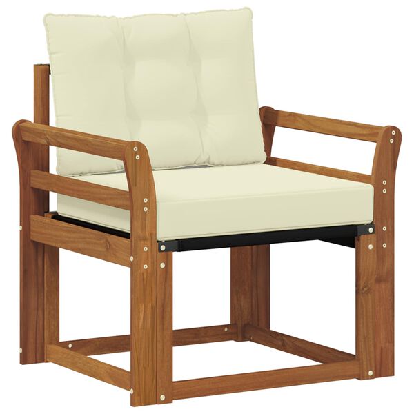 vidaXL Set di divani da esterno Legno di Acacia Massello e Textilene