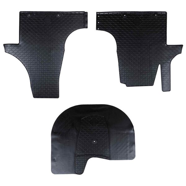 vidaXL Tappetino per Auto 3 pcs Nero VW T5 , T6 , per MULTAN Gomma