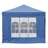 vidaXL Tenda per Feste Pieghevole con Pareti Laterali Blu 3x6 m