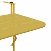 vidaXL Tavolo Appeso da Balcone Oro 60 x 39 x 65 cm Acciaio