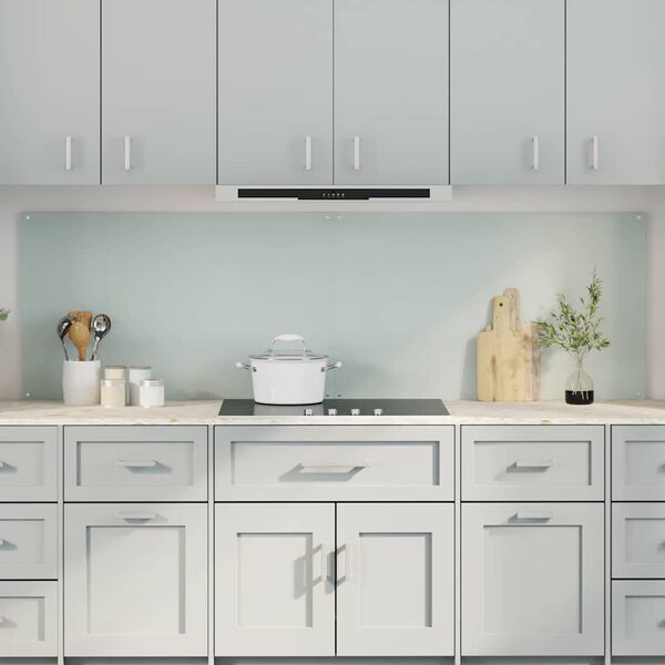 vidaXL Rivestimento da Cucina 2 pcs Bianco 100 x 60 cm vetro temperato