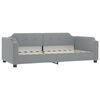 vidaXL Divano Letto Estraibile Cassetti Grigio Chiaro 100x200 Tessuto