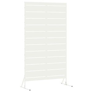 vidaXL Schermo per Privacy 100 x 50 x 180 cm Acciaio Bianco