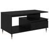 vidaXL Tavolino da salotto Rovere Nero 90 x 49 x 45 cm