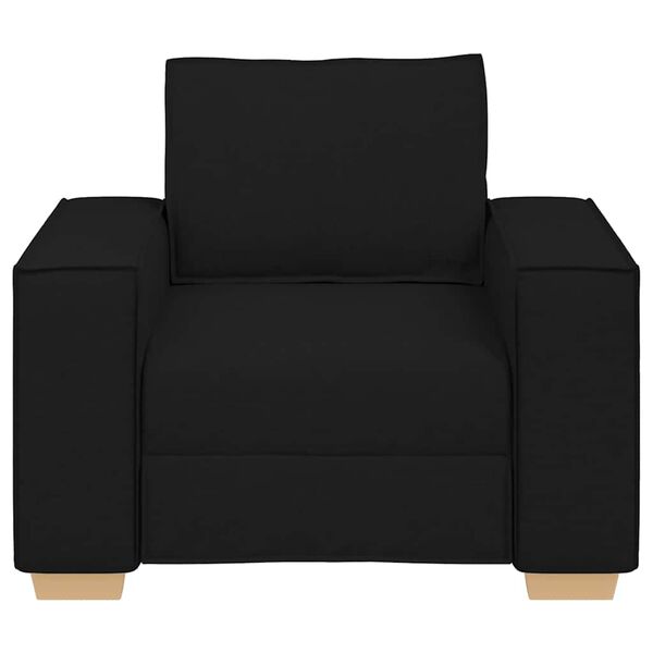 vidaXL Poltrona Divano Nero 100x78x84 cm Tessuto