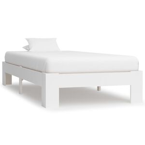 vidaXL Dormeuse Estraibile senza Materasso Bianca Legno Pino 90x200 cm