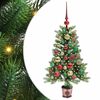 vidaXL Albero di Natale con 150 LED con supporto Verde 90 cm PE