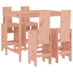 vidaXL Set da Bar da Giardino 5 pz in Legno Massello di Douglas