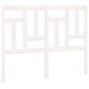 vidaXL Testiera per Letto Bianca 145,5x4x100 cm Legno Massello di Pino