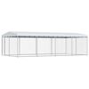 vidaXL Canile da Esterno con Tetto 7,6x3,8x2,3 m