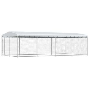 vidaXL Canile da Esterno con Tetto 7,6x3,8x2,3 m