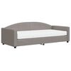 vidaXL Divano Letto con Materasso Tortora 90x200 cm in Tessuto