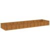 vidaXL Fioriera Rialzata da Giardino 387x100x36 cm in Acciaio Corten