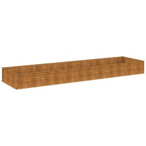 vidaXL Fioriera Rialzata da Giardino 387x100x36 cm in Acciaio Corten