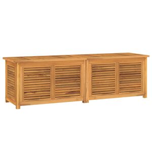 vidaXL Contenitore Giardino con Borsa 175x50x55 cm Legno Massello Teak