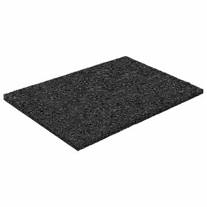 vidaXL Pad per patio in granuli di gomma Nero 6 x 9 x 0,3 cm Gomma