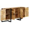 vidaXL Credenza in Legno Massello di Mango 150x40x80 cm