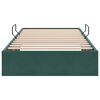 vidaXL Letto con Contenitore Verde Scuro 90 x 200 cm Velluto
