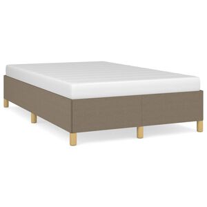 vidaXL Giroletto senza Materasso Tortora 120x200 cm Tessuto