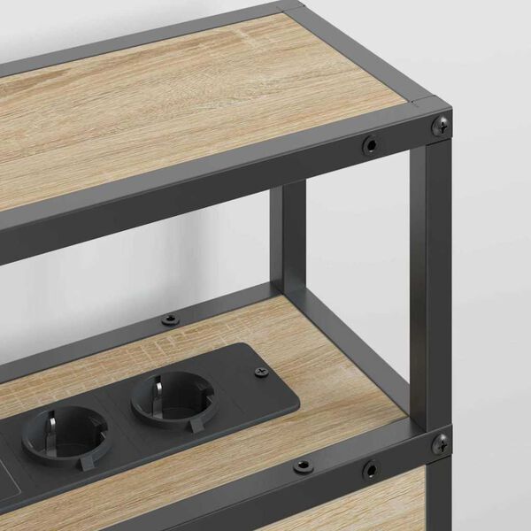 vidaXL Testata contenitore rovere sonoma 120 cm Legno multistrato